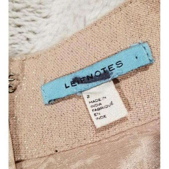 Leifnotes Blush Pink Cotton Blend Sequin Bird Sz 2 - Picture 6 of 11